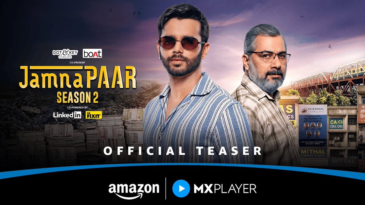 advait_akash's tweet image. Just watched #JamnaPaar Season 2 🎬 on Amazon miniTV x MX Player — the story’s still good, but honestly, Season 1 had more heart and emotions. 💔

Season 2 feels bigger in scale but somewhere lost the old charm. Still worth a watch if you loved the first one! 🌆
#JamnapaarS2.