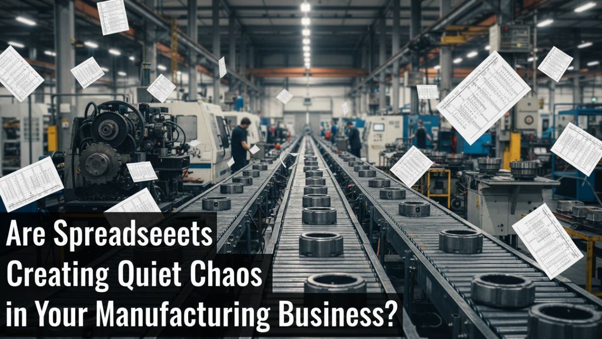 ap_tcmuk's tweet image. What's the true cost of your spreadsheets? Don't let old data and quiet chaos cap your growth.
#UKManufacturing #MES #MadeSmarter #machinemonitoring #digitalmanufacturing