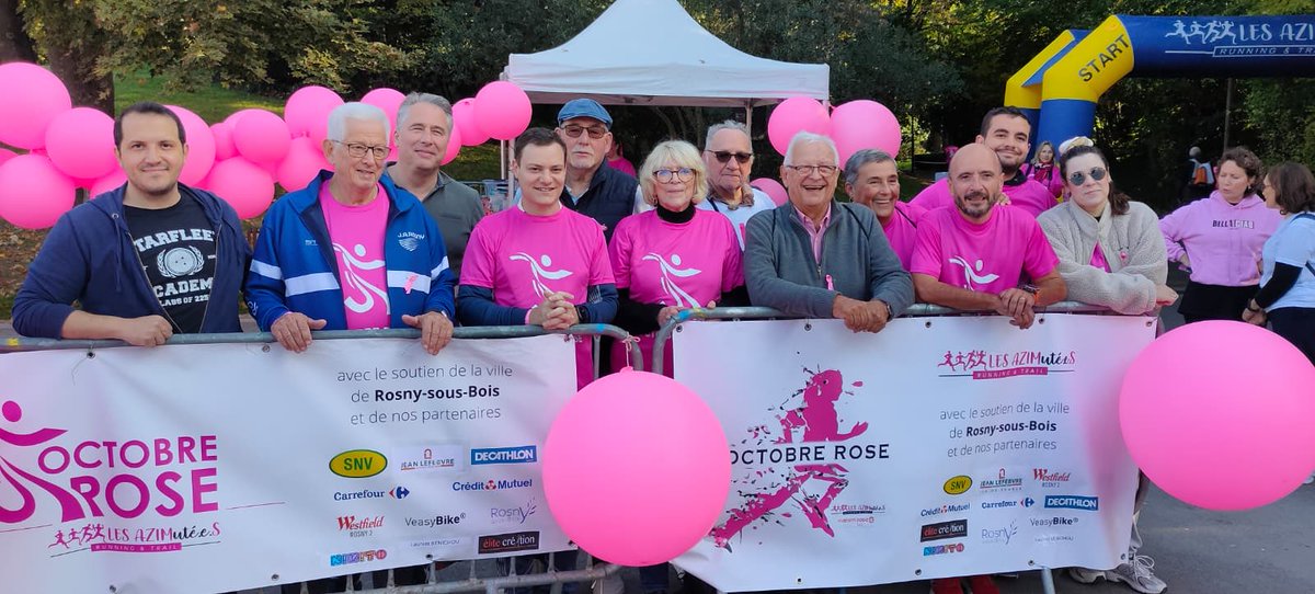 Matinée importante en faveur de la lutte contre le cancer du sein. Brel participation de notre équipe #LeRosnyqueNousVoulons ⁦<a href="/RosnyOfficiel/">RosnyOfficiel</a>⁩
