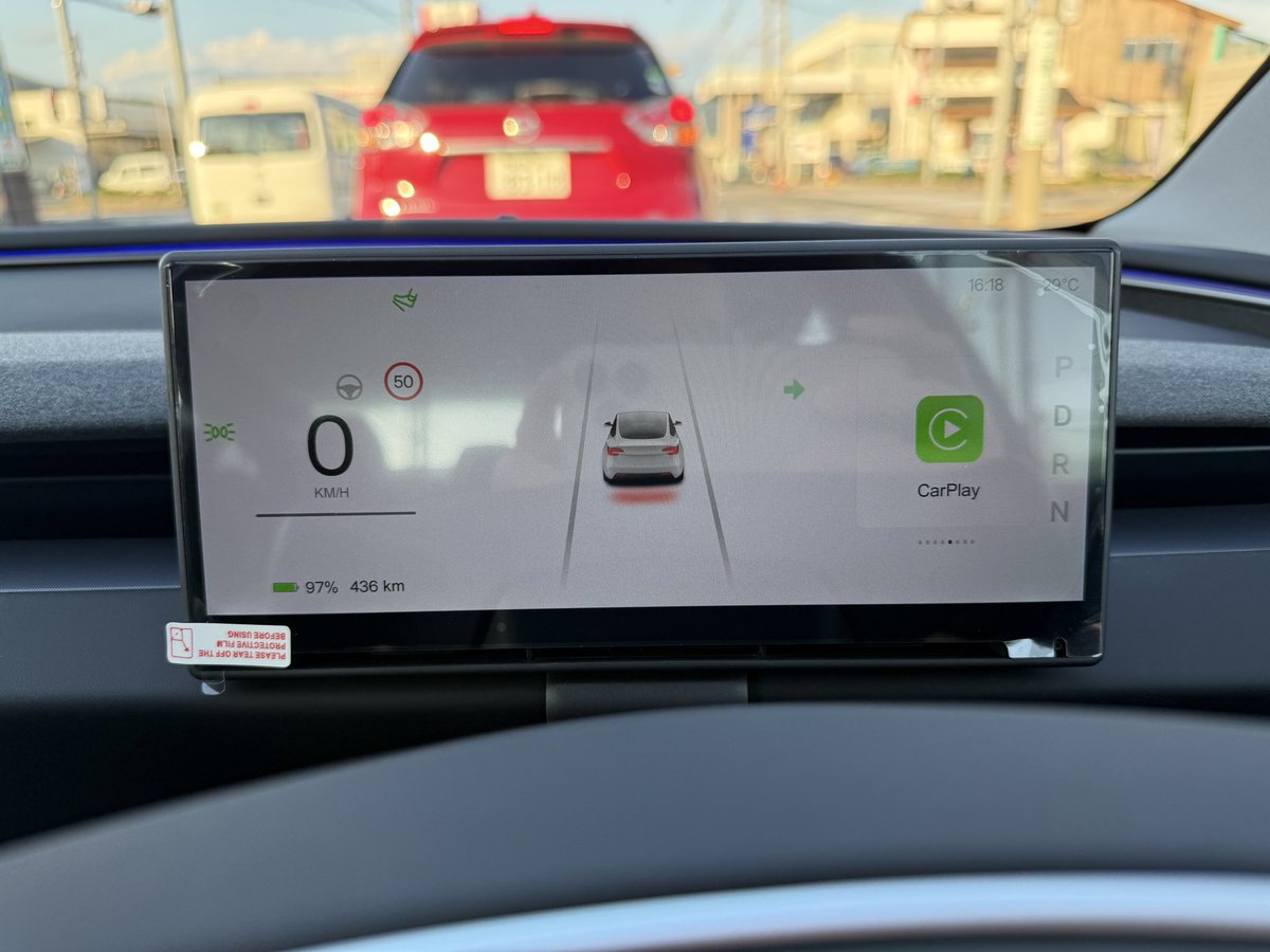 teru_cobba's tweet image. 取り付け完了。
#F9pro #tesla #model3