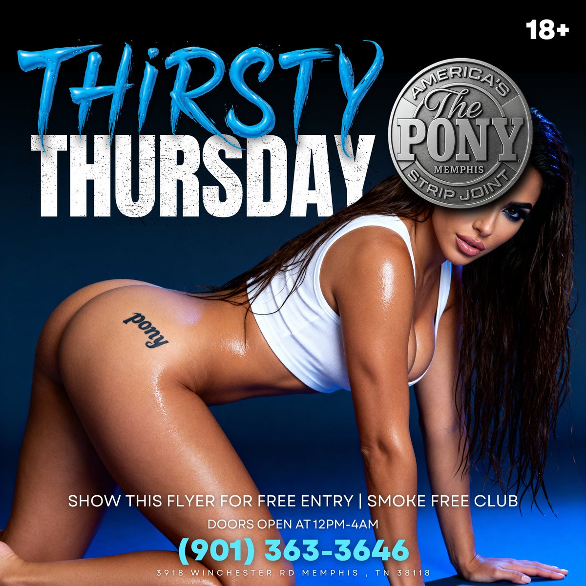TheponyM's tweet photo. THIRSTY THURSDAY just hit different at The Pony Memphis 💦

Sexy vibes, dripping drinks, and the hottest pony in the city 🔥

📍 3918 Winchester RD, Memphis, TN
📞 Call now: (901) 363-3646

#ThirstyThursday #ThePonyMemphis #DripSeason #DayAndNightVibes #MemphisNights https://t.co/6KL4oTpSHC