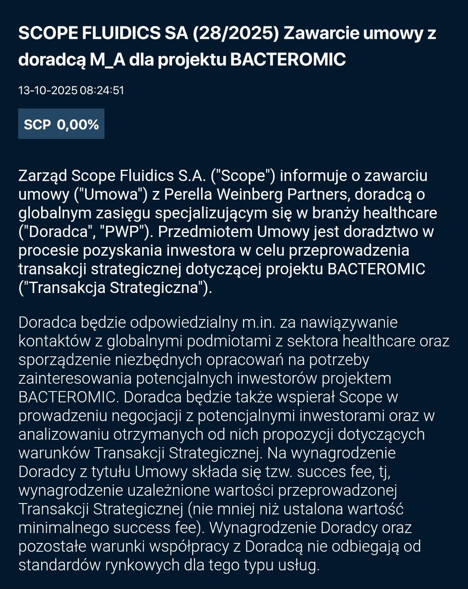 tomek_pawlowski's tweet image. Umowa z doradcą będzie jak rozmowy nabiorą odpowiedniej dynamiki- mówił tydzień temu prof. Garstecki
Rozmowy nabrały dynamiki. Jest doradca. Teraz 9-12 miesięcy.
PS doradca wagi ciężkiej
#Scpfl