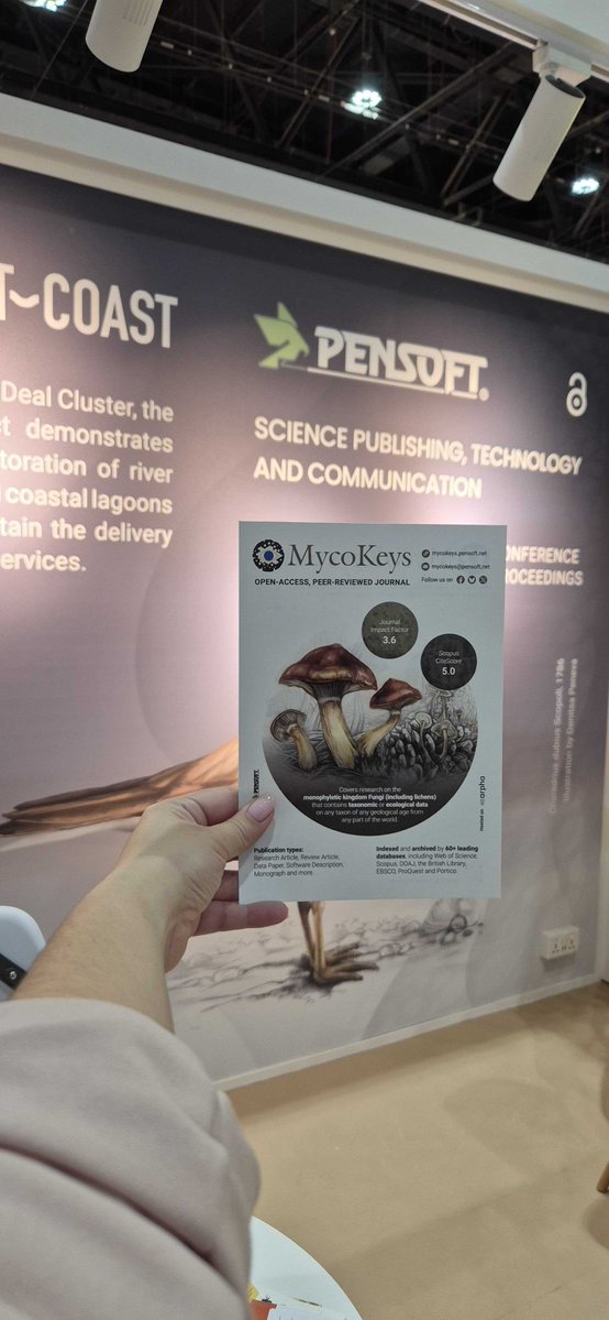 Great to see MycoKeys reviewer Jonathan Cazabonne at the Pensoft booth. If you are at the #IUCNcongress in Abu Dhabi, head to booth 229 to say hello!