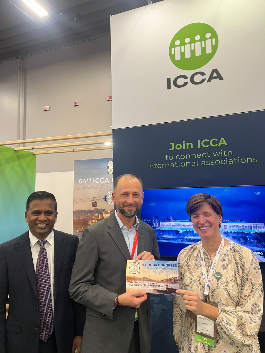 ICCAWorld's tweet photo. Wrapping up an inspiring week at #IMEXAmerica 2025! ICCA championed global collaboration, sustainability & innovation in Las Vegas. Thanks to all who joined—your connections fuel the future of business events. See you next year! 💼✨
#ICCAWorld #IMEXVegas2025 #MICEIndustry https://t.co/TAROcEISqG