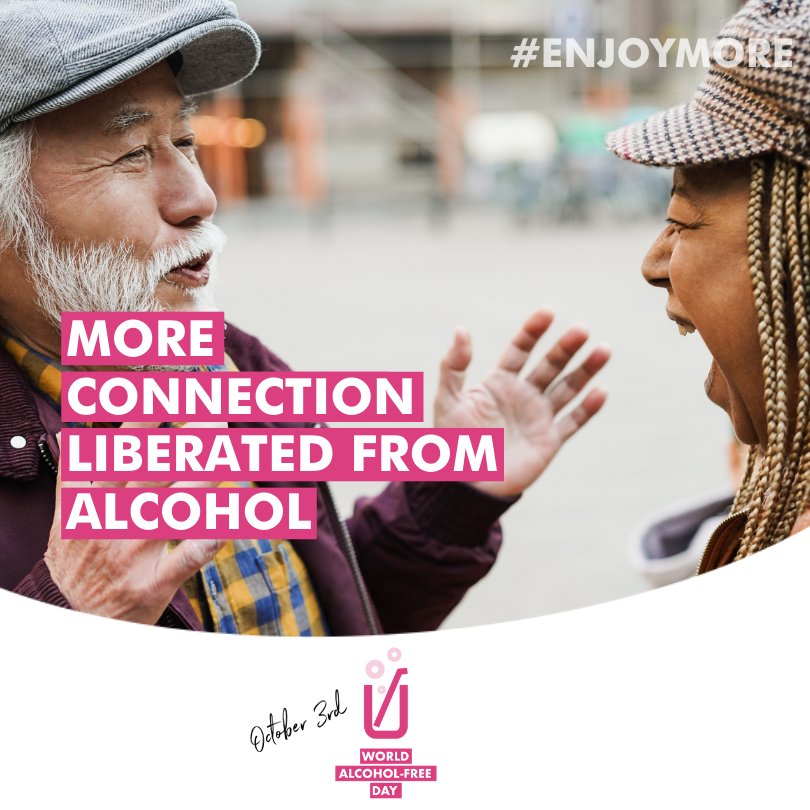WEEKLY REMINDER: 

The whole world certainly needs to #enjoymore connection, free from alcohol!

#vision2030hab