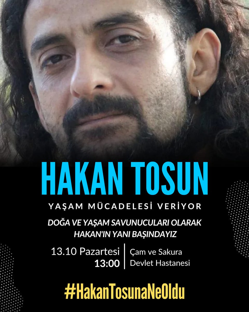 Demokrasiyi, basın özgürlüğünü, kent ve yaşam hakkını umursayan ve bugün Istanbul'da olan tüm milletvekilleri bugün 13.00'da Hakan Tosun için yanımızda olacak mı?

Musa Anter, Metin Göktepe, Hrant Dink anmalarında omuz omuza durduğumuz gibi yan yana durmalıyız bugün. Çünkü bir