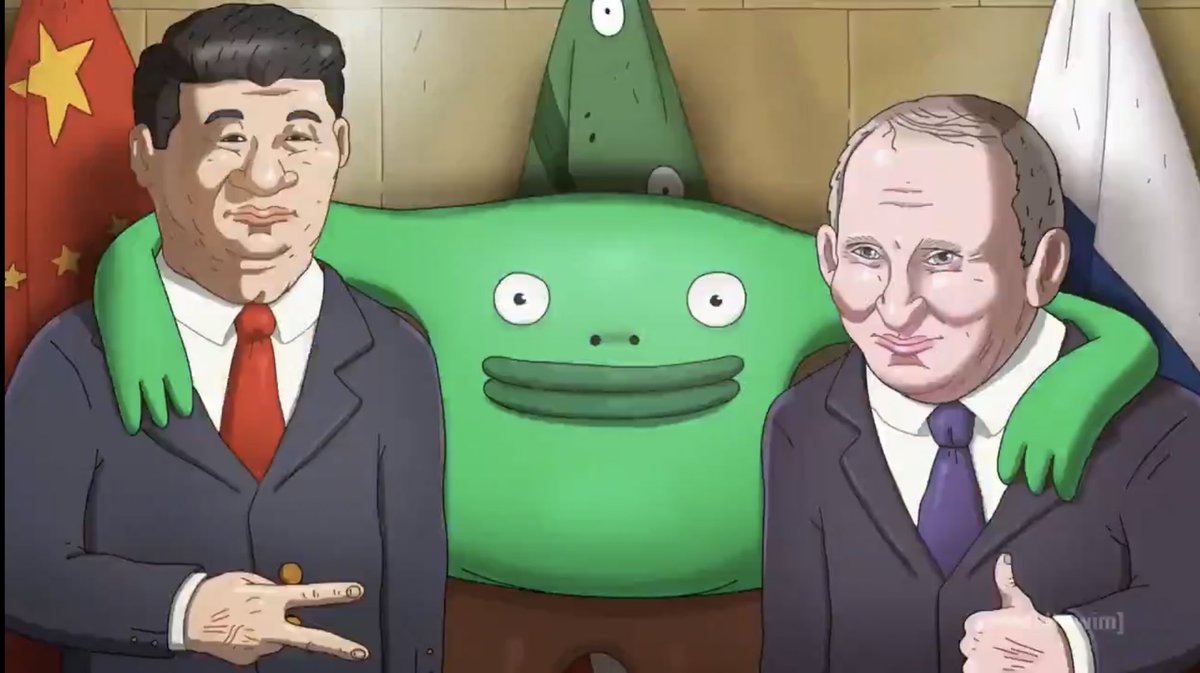 <a href="/PepsiDP/">Pepsi Powered Man</a> Putin and Xi are canon in Smiling Friends: