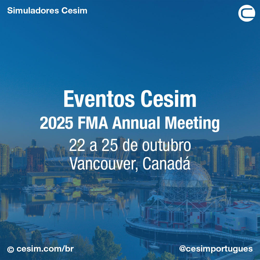 🌎🤝🇨🇦 Venha nos encontrar no 2025 FMA Annual Meeting em Vancouver! Mais informações: fma.org/Vancouver

🌍📆 Junte-se a nós em eventos ao redor do mundo: cesim.com/eventos/portug…

#educação #educaçãodigital #aprenderfazendo #simulaçãodenegócios #jogoseducativos