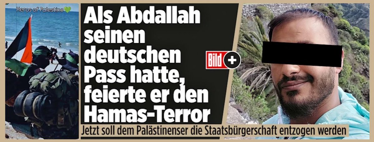 Wer in Deutschland Terroristen hofiert oder diese aktiv unterstützt, der muss die Staatsbürgerschaft entzogen bekommen. 
Gleiches gilt für Menschen mit Doppelpass.
Hier darf es keinerlei Kompromissbereitschaft geben.
Ohnehin müssen wir den Wahnsinn der Turboeinbürgerung