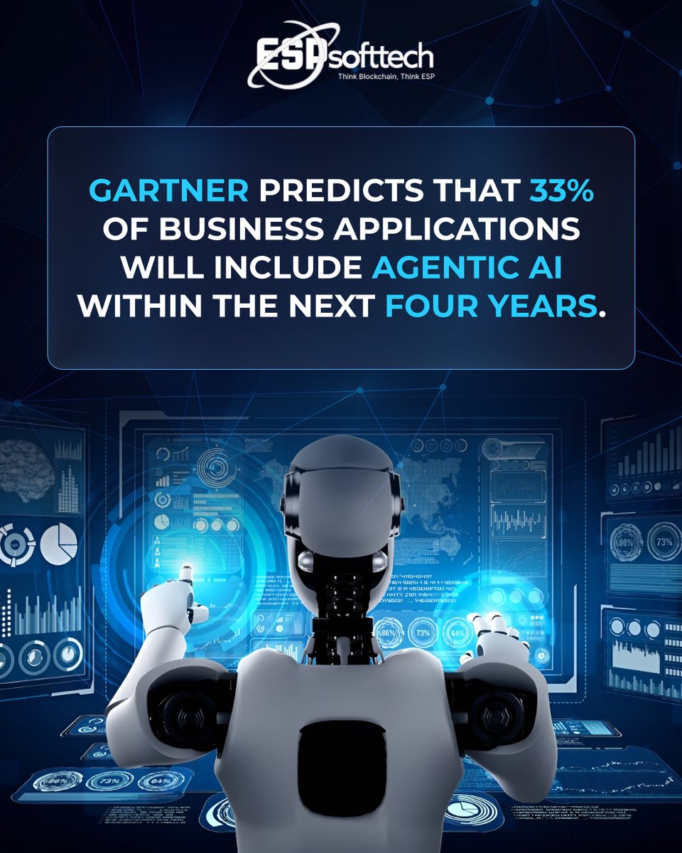 Gartner just dropped a truth bomb: 33% of biz apps are getting a new hire in the next 4 years. 

Its name? Agentic AI. It doesn't wait for instructions. It takes initiative.

#agenticai