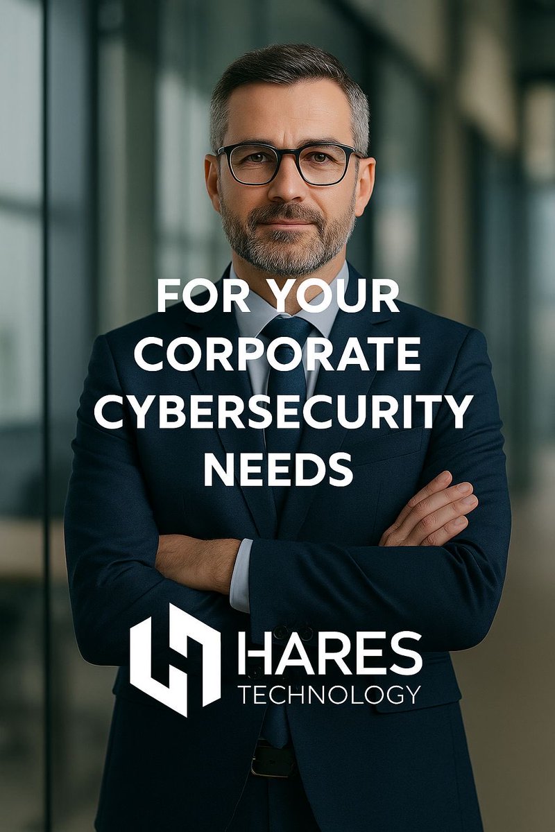 🔒 One name for your corporate cybersecurity needs: Hares Technology.

Protect your data, reputation, and future.

#CyberSecurity #HaresTechnology #CTI #CyberDefense
