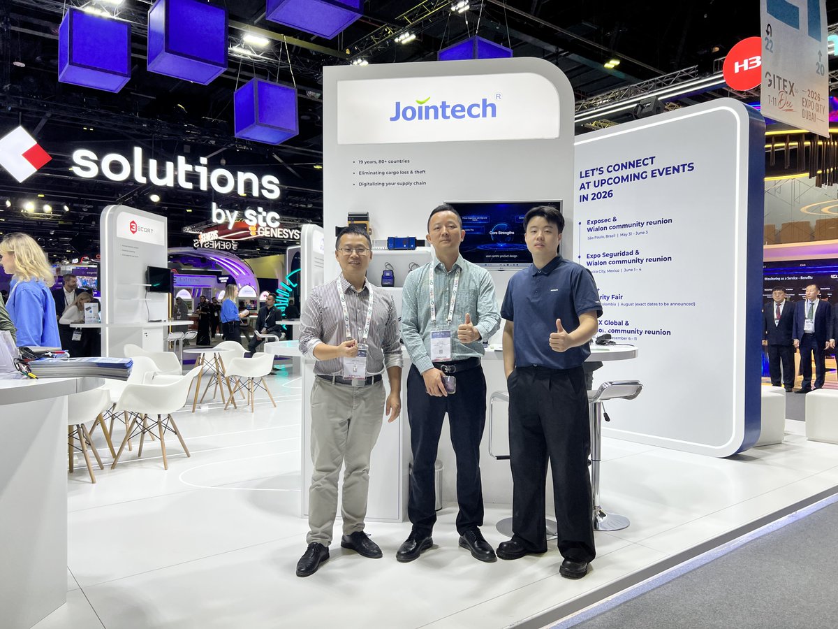 Jointech2006's tweet photo. GITEX Global has officially kicked off! We warmly invite all industry professionals looking to enhance supply chain security and management to visit Jointech’s booth and engage with us.📍Booth H21-B20
#Jointech #GITEX #SupplyChain #Logistics #IoT #SmartLogistics #FuelDelivery https://t.co/bYN0jRQ9mt