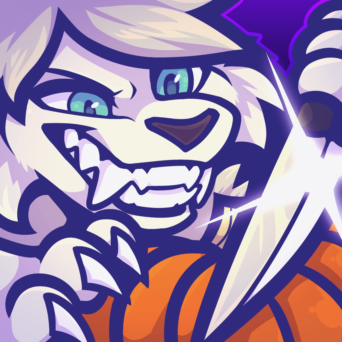 Lion carving some pumpkin for this Halloween season month! 🔪🎃🤍

Thanks to her follow <a href="/RoxxieKitsune/">ROXXIE 💛🩷</a> for ych!