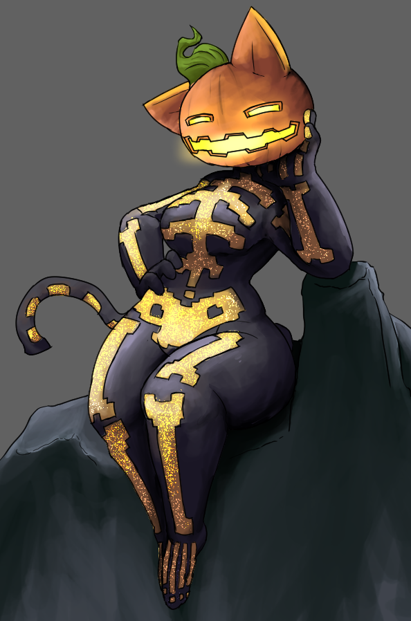 RadisherMalan's tweet image. That one pumpkin cat that keeps appearing in my timeline 

#Spice #FortniteArt #Fortnitemares
