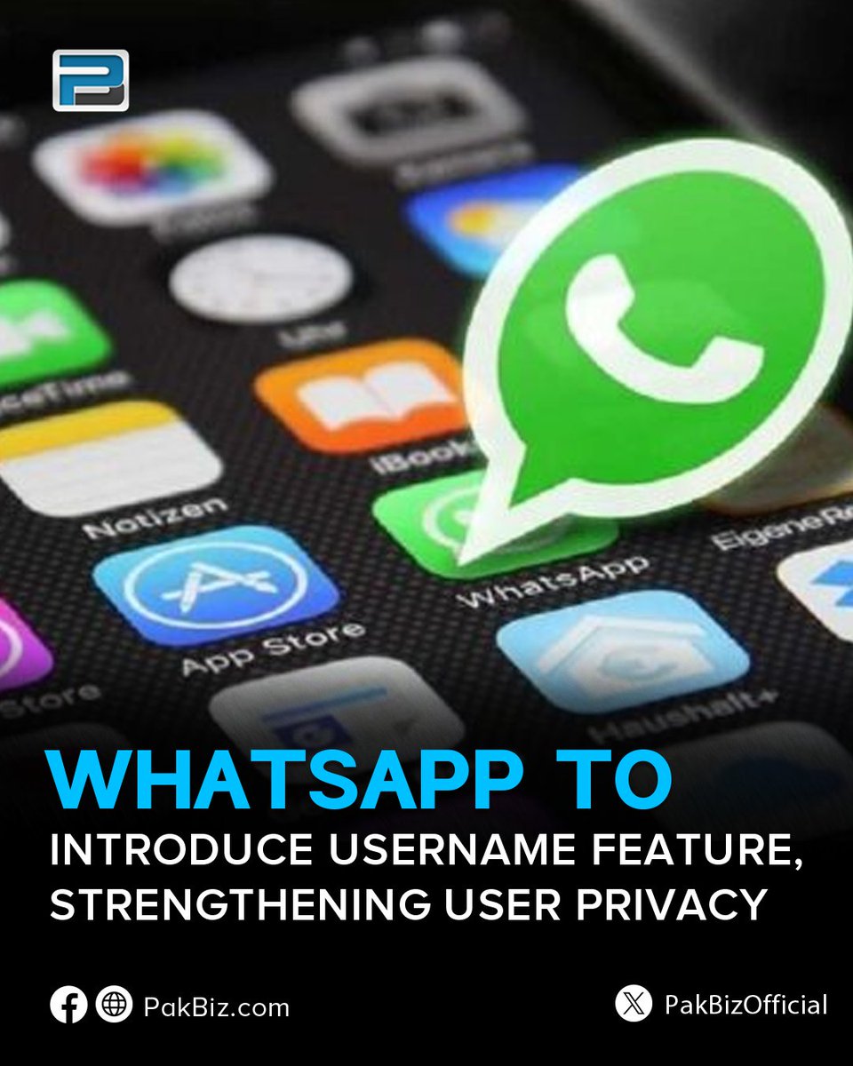 PakBizOfficial's tweet image. WhatsApp to Introduce Username Feature, Strengthening User Privacy
pakbiz.com/xqa9
#WhatsAppNews #whatsappupdate #technologydevelopment