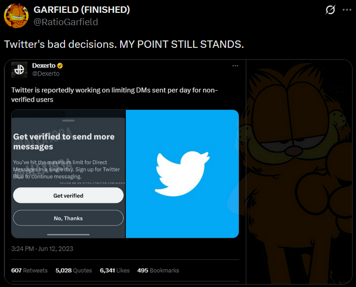 RatioGarfield's tweet photo. //This bit was so buns, yall highkey were justified🥀 https://t.co/2kAQXsvfc7
