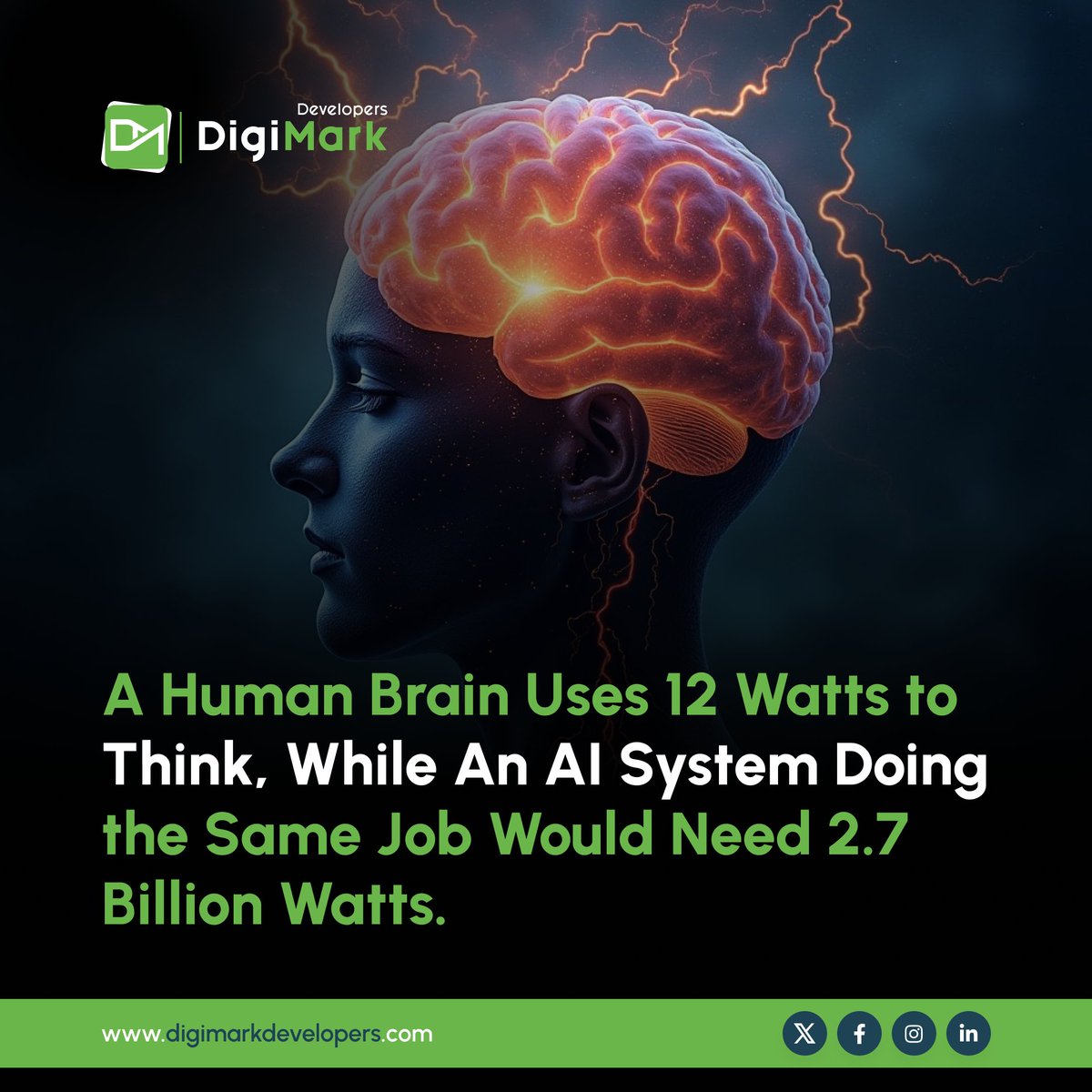 Digimarkdevs's tweet image. AI is powerful, but the human brain remains unmatched in efficiency.
The goal isn’t to replace it but to learn from it.🧠
Follow @Digimarkdevs for more insights on AI, innovation, and technology.

#digimarkdevelopers #TrendingNews #sora2code  #ElonMusk  #TrendingNow #TechNews