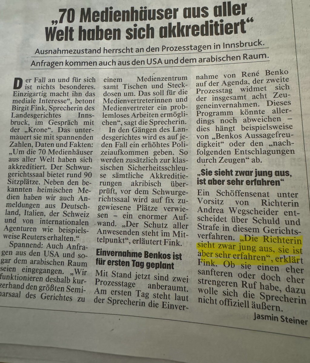 Ich wusste nicht, dass man als Richterin ein gewisses Aussehen benötigt….
Ob man bei einem Mann auch darauf hingewiesen hätte…? 
Diese Aussage ist etwas seltsam #benko