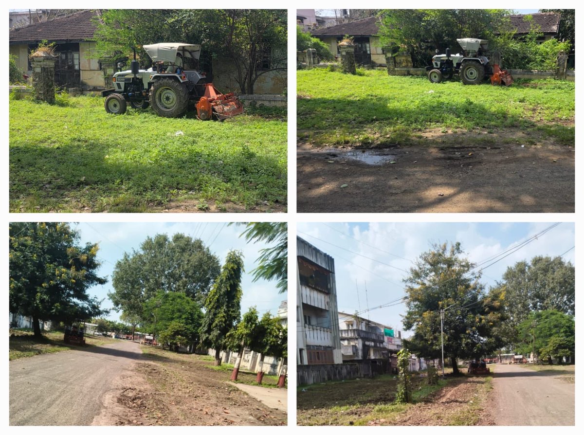 On 10-10-2025, A Cleanliness Drive at Dhonde Road - Cutting of Noxious Vegetation of Road side done by Sanitation Staff in observance of SHS 2025.
<a href="/RakshaSampada/">DGDE</a>
<a href="/pddesc/">pddesc</a>
#SHS2025 #SwachhataHiSeva2025 #SwachhBharatt #swachhbharatmission #Swachhotsav