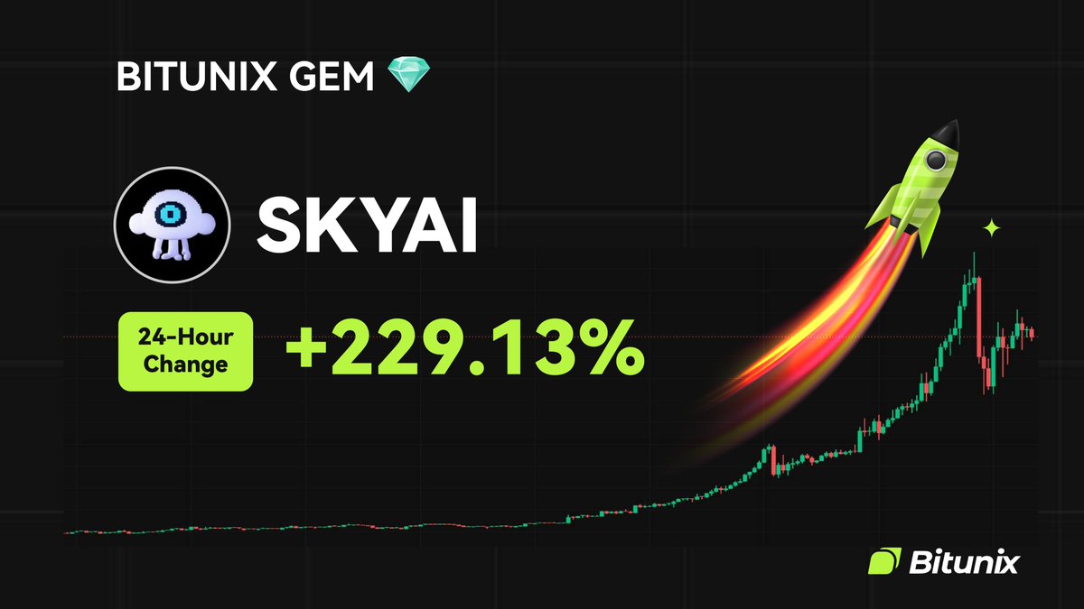 BitunixOfficial's tweet image. 💎 BITUNIX GEM 💎
$SKYAI @SKYAIpro
24H Change: +229.13%
📆 Listed on 12/05/2025
🚀 Trade now on bitunix.com/contract-trade…