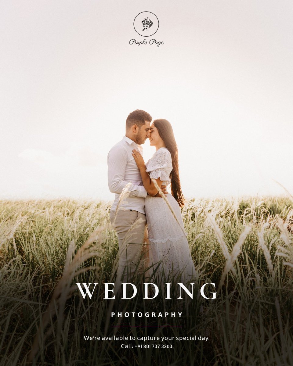 purplepageindia's tweet image. Experience the magic of your wedding day through our expertly crafted photography services.

Cherish every moment with our timeless captures.

#WeddingPhotography #MemoriesForever #CapitanStudios