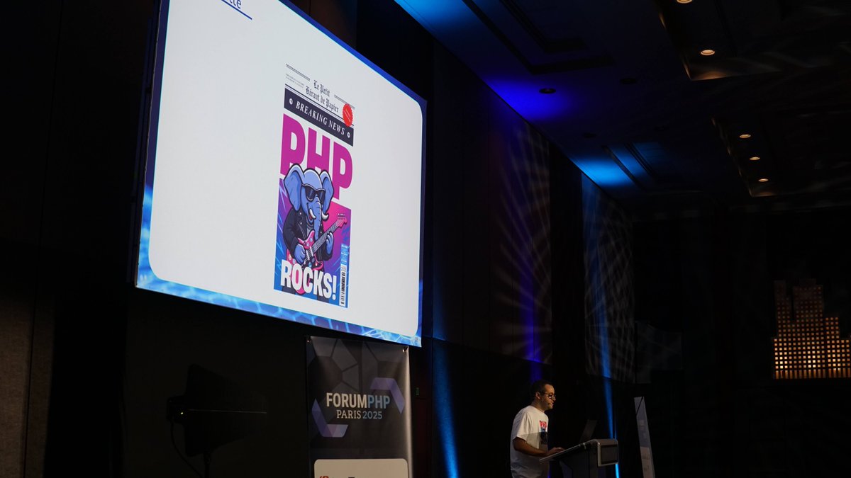 afup's tweet image. Après avoir fêté comme il se doit les 30 ans de PHP lors d&apos;un Forum PHP incroyable la semaine dernière, c&apos;est parti pour les 30 prochaines années, avec une seule certitude : PHP rocks, et toute sa communauté avec lui ! Et longue vie à l&apos;AFUP et tous ses bénévoles d&apos;exception !