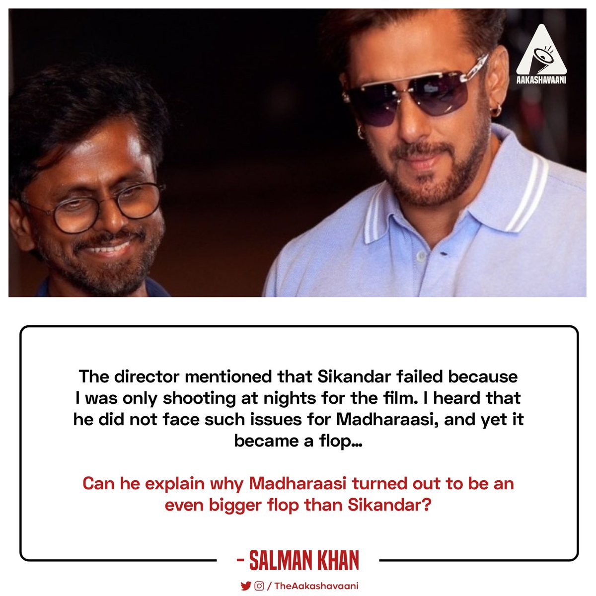 Can Murugadoss explain why Madharaasi turned out to be an even bigger flop than Sikandar? - #SalmanKhan