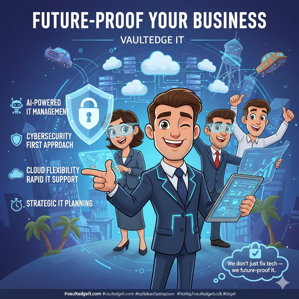 VaultEdgeITMSP's tweet image. 💻 Future-Proof Your Business with VaultEdge IT

AI-driven IT ⚙️ | Cybersecurity 🔒 | Cloud ☁️ | Real Support 🚀
We don’t fix tech — we future-proof it.
👉 vaultedgeit.com
#VaultEdgeIT #CyberSecurity #ManagedIT #ITSupport #BusinessTech