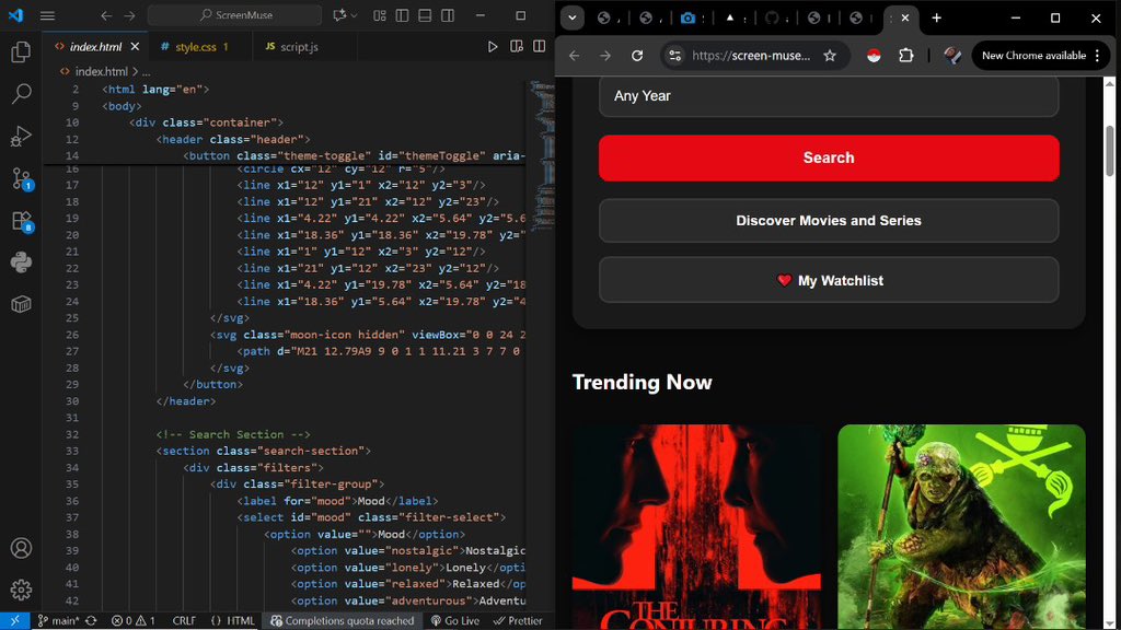 tifefor__real's tweet image. Live here: Live here: screen-muse.vercel.app

#Frontend #Vercel #SideProject