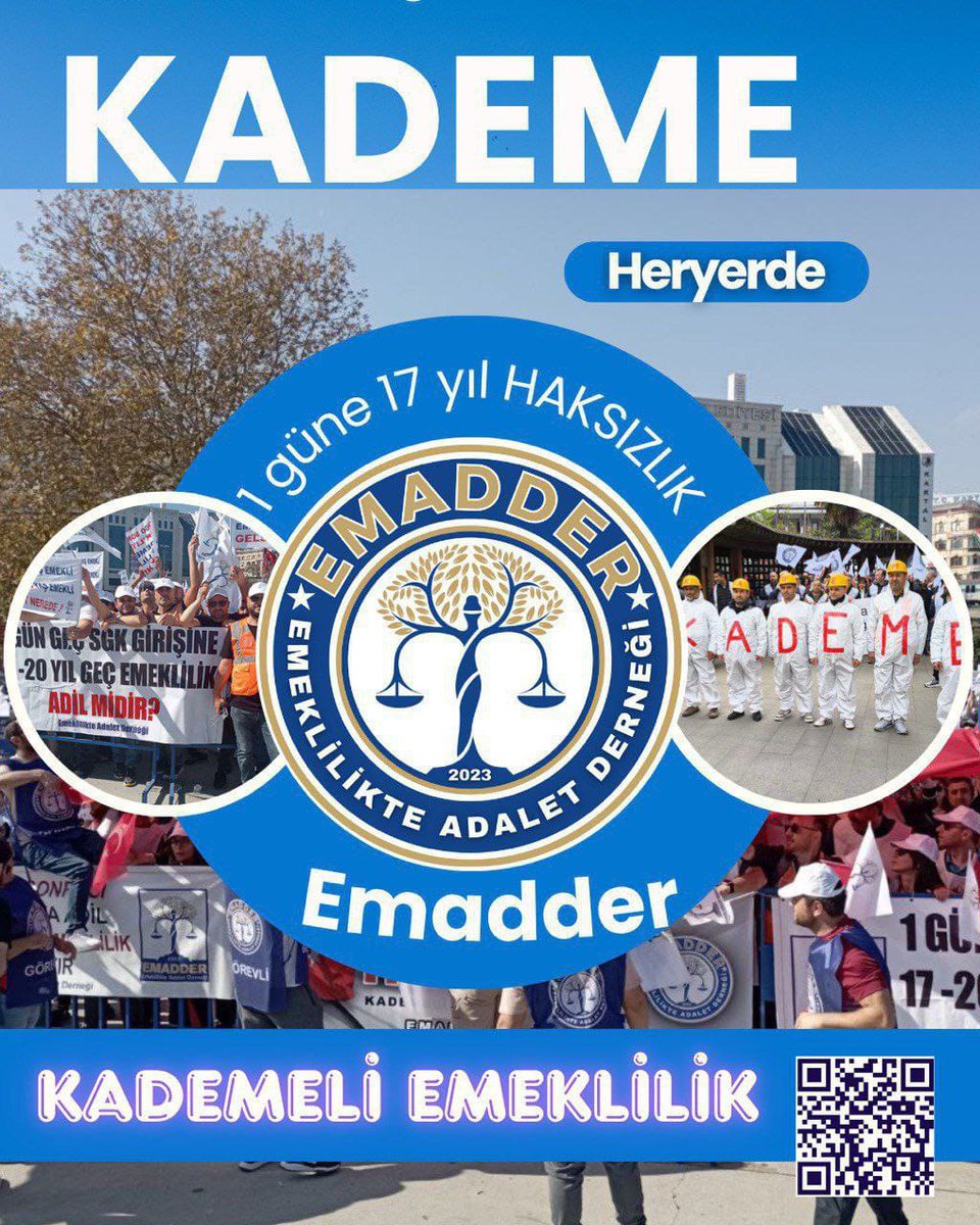 Kademeli Emeklilik anayasal bir haktır 

<a href="/EmadDernegi/">EMEKLİLİKTE ADALET DERNEĞİ ⚖️</a>
#KademeHerYerde