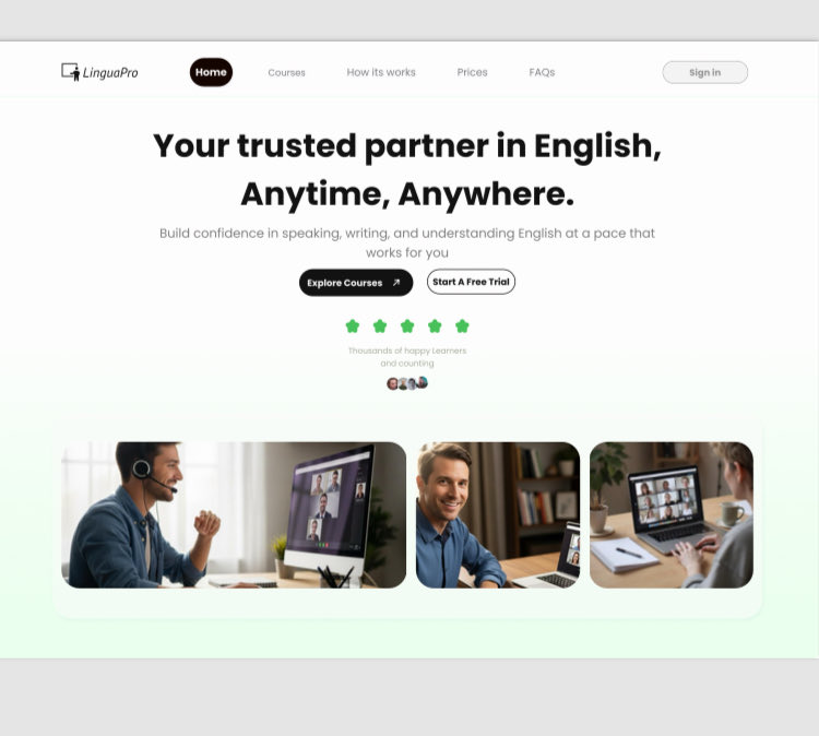 DIVINEUi's tweet image. Designed a landing page for a platform that helps you master English effortlessly.
Clean, modern, and focused on what matters learning made simple.

Gm Gm

#UIUX #WebDesign