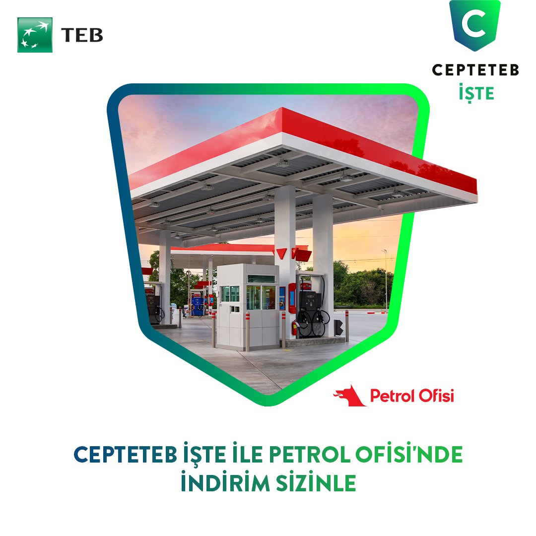 CEPTETEB İŞTE’liler, Petrol Ofisi’nde %2 indirim fırsatını kaçırmıyor. 💚

TEB Şirket Kredi Kartları'nız ile Petrol Ofisi AutoMatic Filo Yönetim Sistemi’ne kayıt olun, her dolumda tasarruf sizden yana olsun. 🚗⛽