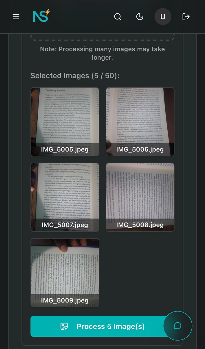 note_spark1's tweet image. No textbook? No problem.
Just borrow one, take photos, and let NoteSpark turn them into digital notes (upload up to 50 at once) you can edit, search, and study from.
Knowledge should never be a luxury. 📚
#EdTech #AI #NoteSpark