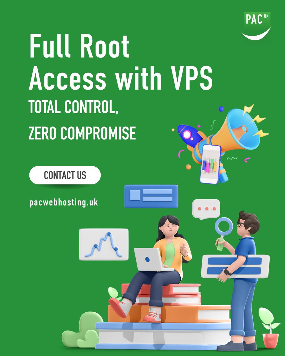 PacWebHosting's tweet image. Looking for full customization and control? Our VPS plans come with root access, SSD storage, and unbeatable performance.

Ideal for developers and advanced users.
🔐 Build your server your way: pacwebhosting.uk

#WebHosting #UKWebHosting #TechSupport #SmallBusinessUK