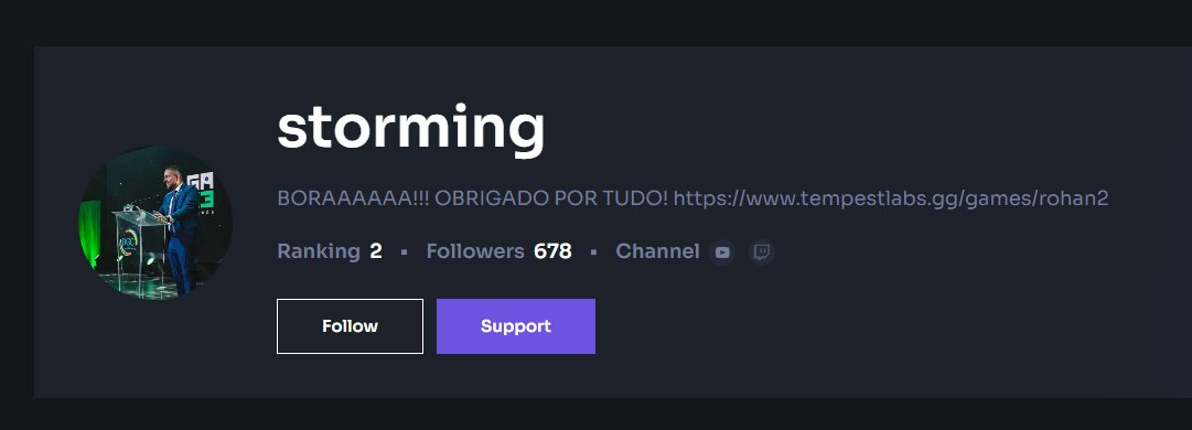 oldmonkeyNFT's tweet image. @crosswave_xyz TOP 2 Current ranking is @StormingWeb3 ! The Leader of TEMPEST. The #1 GAMING Guild in BRAZILIA! 
He streams on Twitch! Support him on CROSSWAVE or in CHAT twitch.tv/stormingh
#CROSSPLAY #CROSS #ROHAN2 #CROSSWave #Yapping