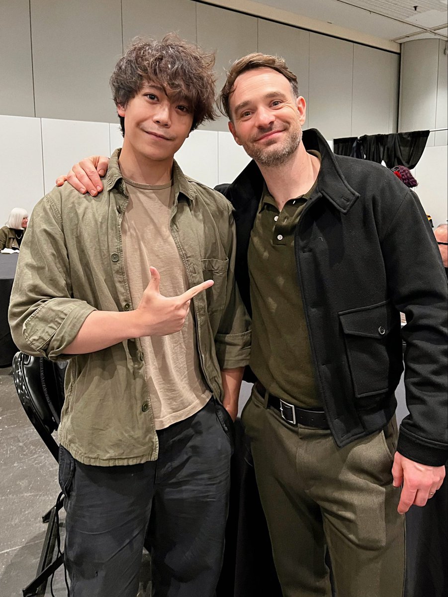 CultureCrave's tweet photo. Aleks Le, the voice actor for Daredevil in #MarvelRivals, with Charlie Cox 😈 https://t.co/LdH9LqCJGd