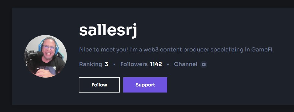 oldmonkeyNFT's tweet image. @crosswave_xyz TOP 3 Current Creator is @SalleSRJnaWeb3 ! A staple in Brazil creator club.
youtube.com/@SalleSRJnaWeb3 

He gives advice and game alphas like no one. A  true OG in Crypto Space. Deserved Recognition My Friend 🫡

SUPPORT!
#CROSSPLAY #CROSS #ROHAN2 #CROSSWave #Yapping