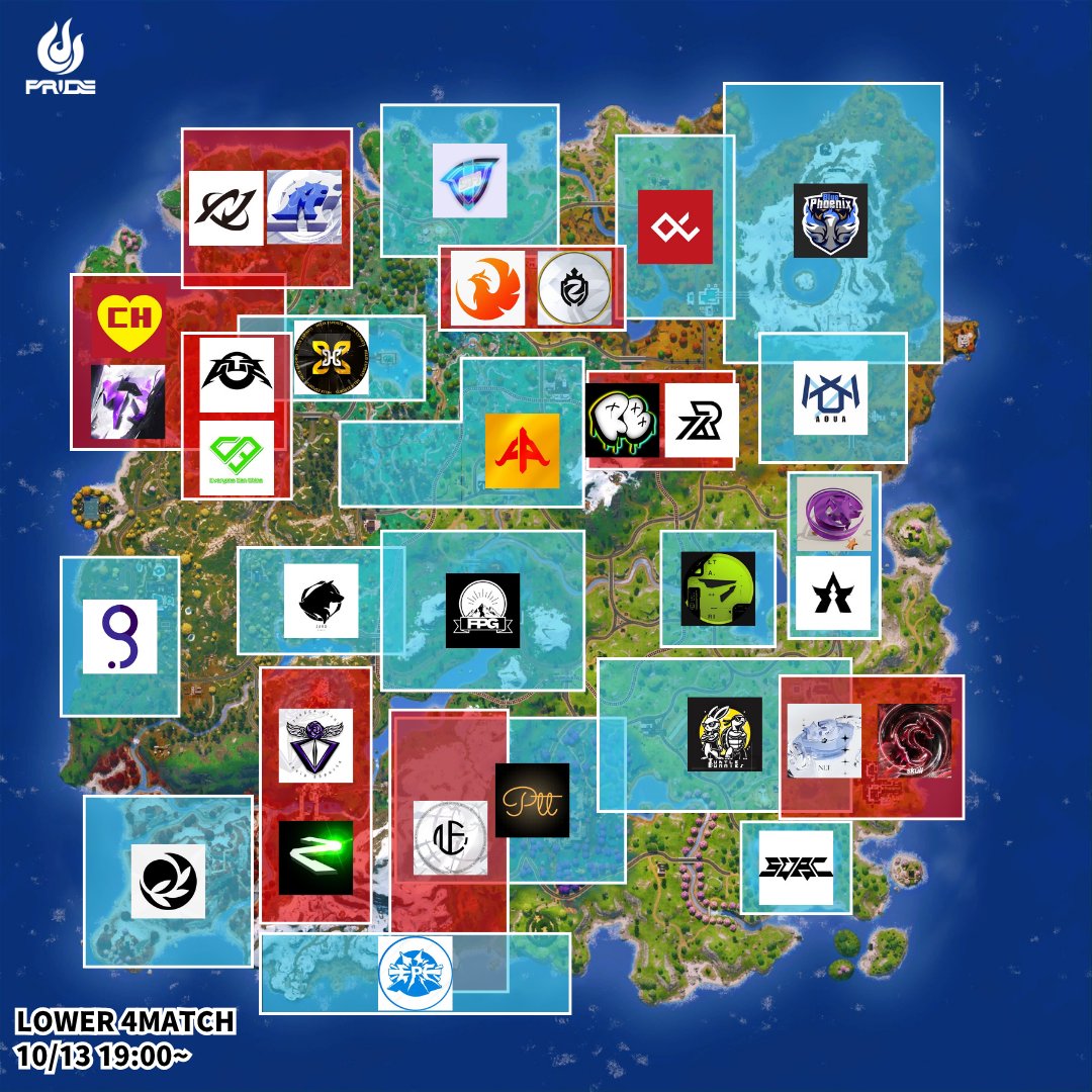 osushin2021's tweet image. 最新降下map!!!
@AC_Bird1 & @Zet_FN さんが作ってくれました!!!
今日はどこのチームが勝つのか・・・大注目です👀
どのチームが公式配信にがっつり映りますかね🤔🤔🤔
#PRIDE2025 #エネリッシュ