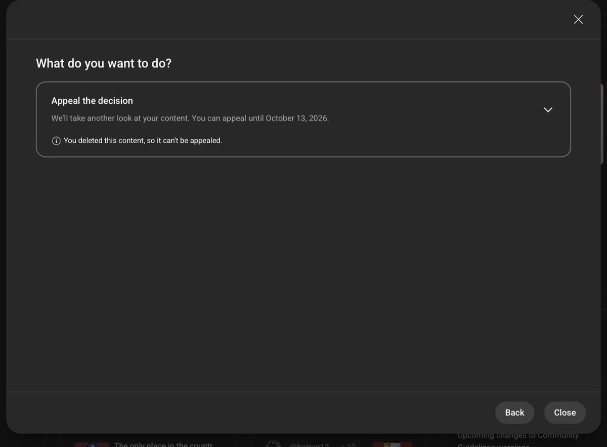 DrewIsSharing's tweet image. Hello I really need some help from someone.
Recently I’ve been hit with some false strikes on YouTube.
I received my second strike on YouTube.
It’s for 20 minute a livestream which was deleted after it finished 2 days ago.
Somehow today this morning I have received a strike…