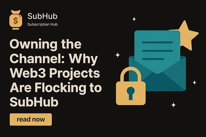 SubHubStack's tweet image. In Web2, you rent your audience.
In #Web3, you can own it.
SubHub gives projects a direct-to-wallet communication layer โ no intermediaries, no algorithms, just ownership.
Read: blog.subhubstack.com/owning-the-chaโฆ