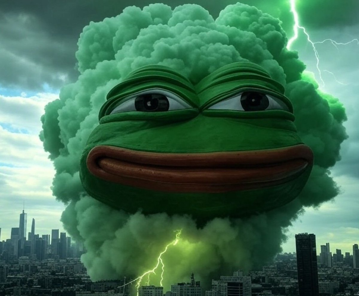 PepeCZBinance's tweet photo. A green storm is coming. $PEPE

#PEPE TO $0.01 🐸💚🚀🚀🚀🚀🚀🚀 https://t.co/B3LVjv6yV9