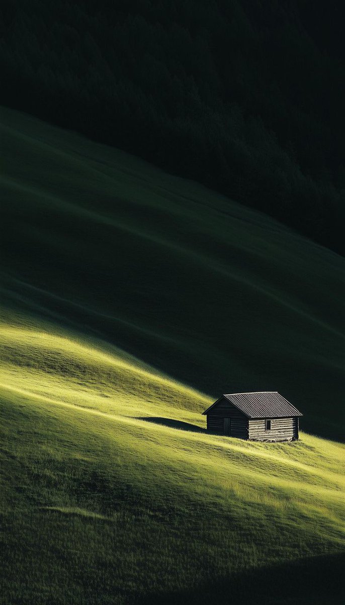 beatmywallpaper's tweet image. Hillside landscape #wallpaper #iOS26 #LockScreen