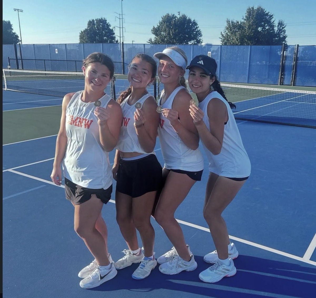 Headed to state for tennis in doubles!