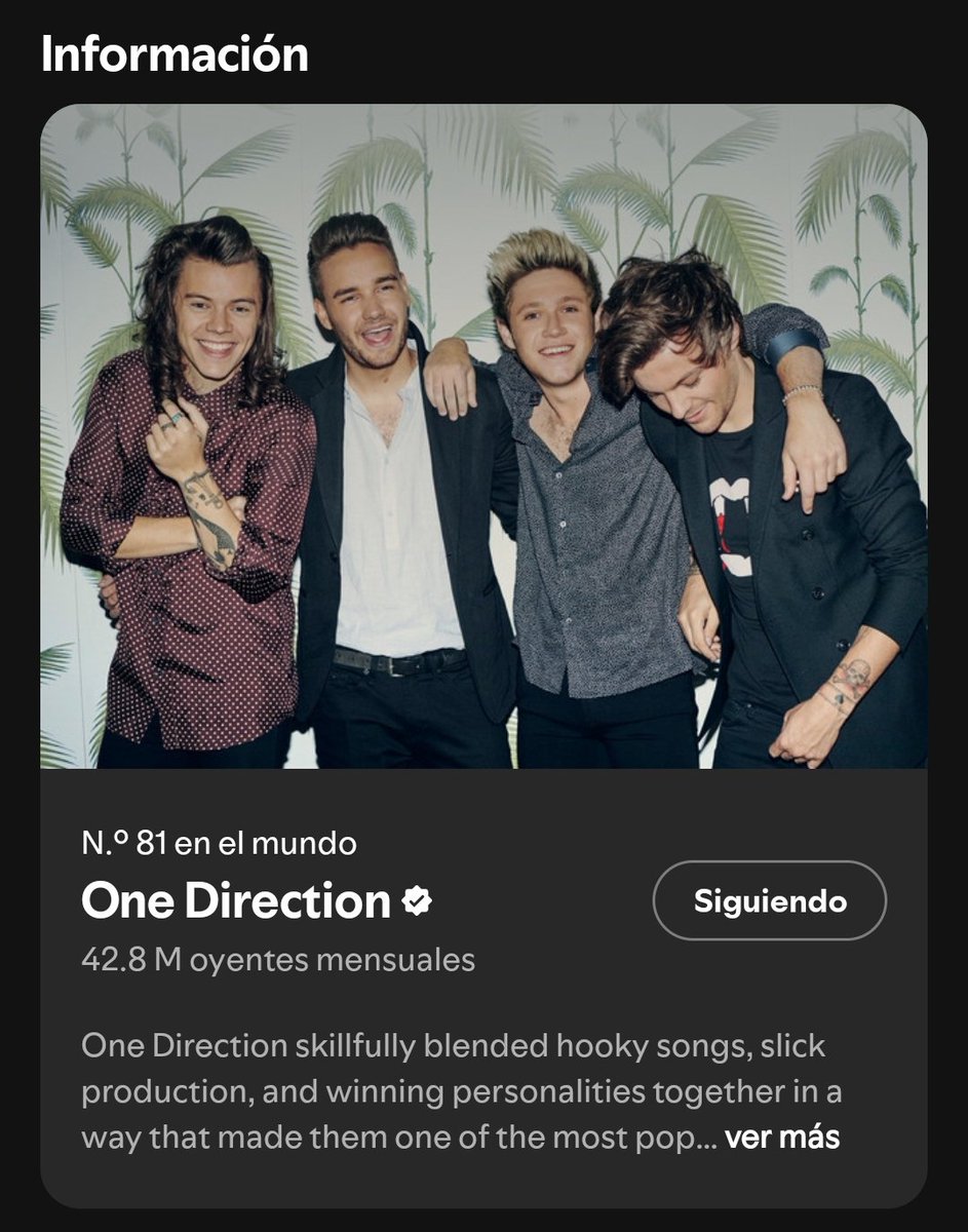 número 81 y hace diez años que no sacan música, boyband del sigo if you ask me