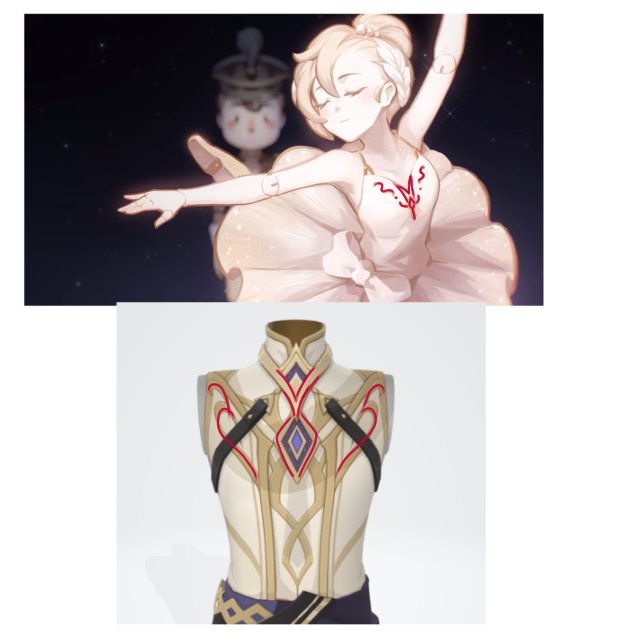 dinoyapper's tweet image. kanii the patterns on her dress also look a bit like the ones sethos have, don't they??? or am I just crazy