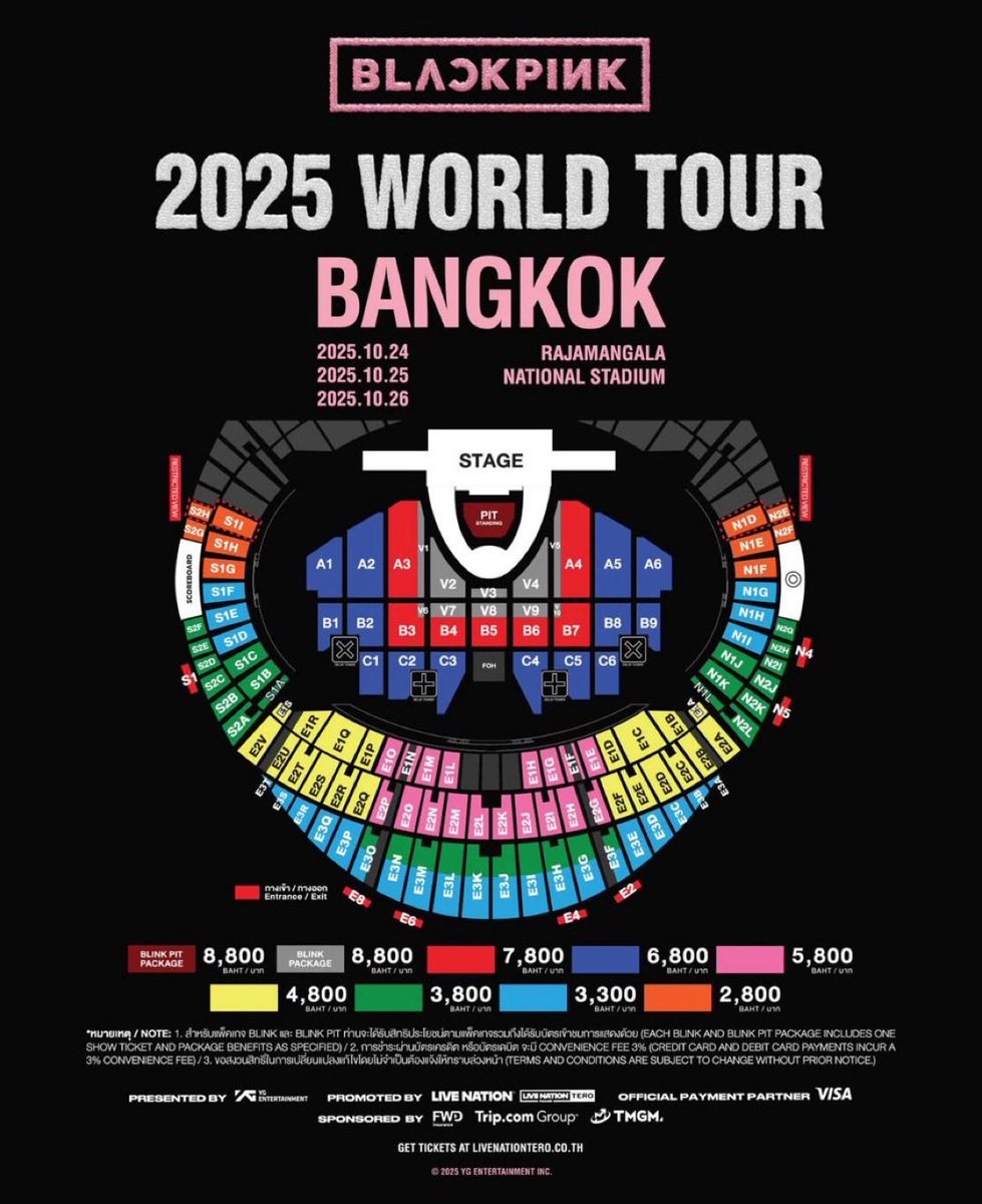 mmildd1022's tweet photo. ปล่อยบัตร 1 ใบ 24/10/2568 
Blackpink world tour <deadline> in Bangkok 
โซน : V5 แถว AG ที่นั่ง : 18X
ราคา : 15,000 บาท คุยราคาได้ นัดรับได้ ✅
 #DEADLINE_IN_BANGKOK #ตลาดนัดบพ 
#BLACKPINK_DEADLINE_IN_BANGKOK https://t.co/Bv89cmViC9