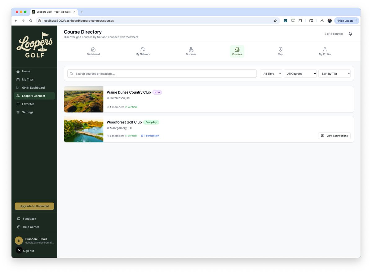 Loopers Golf tweet media