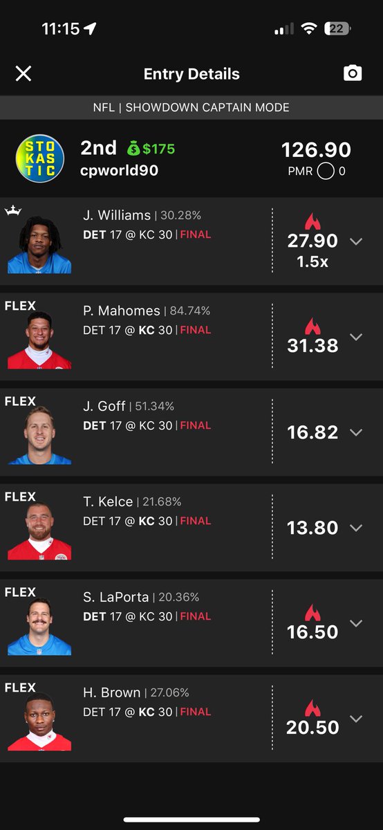 CryptoC90's tweet photo. And just like that took down my first NFL tournament. The sims truly are unmatched! @StokasticHOF. https://t.co/gCxCv96LwC