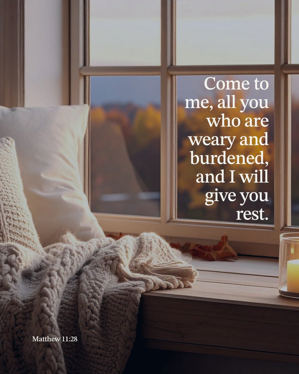 Guideposts's tweet image. Take a deep breath and rest in His presence today. 🤍
Matthew 11:28. Find rest and comfort here: guideposts.org/shop/product/w…
#Faith #Guideposts #ChristianInspiration #BibleVerse