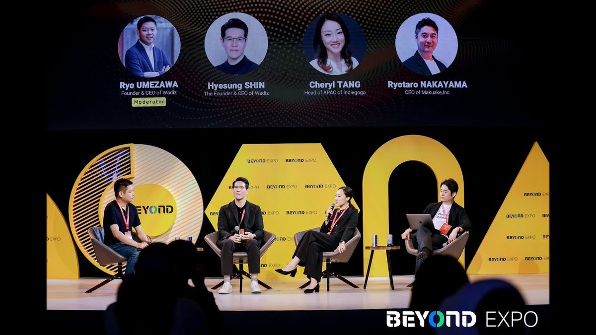 🌏 Crowdfunding for Asian Companies’ Global Expansion

How can crowdfunding empower Asian startups to go global?  💡 At the BEYOND Expo 2025 BGlobal Summit, this panel brought together leading voices in the crowdfunding ecosystem to discuss how alternative financing can fuel